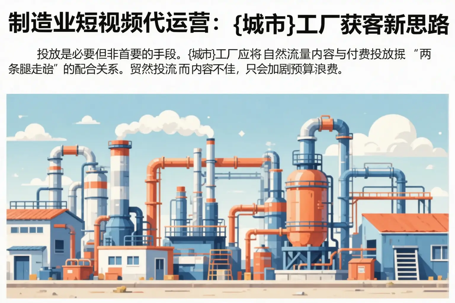 制造业短视频代运营:察布查尔工厂获客新思路